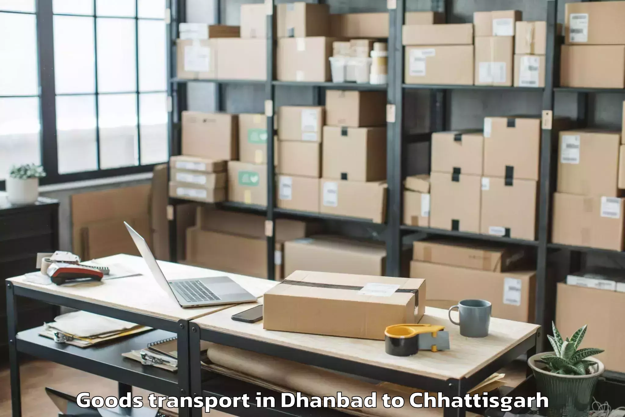 Efficient Dhanbad to Pharasgaon Goods Transport